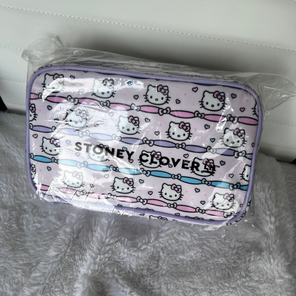 Stoney Clover Lane Hello Kitty Pouch with Purple Accents